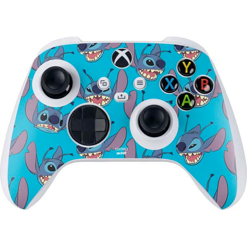 Disney Lilo and Stitch Face Expression Pattern Xbox Series S Controller Skin